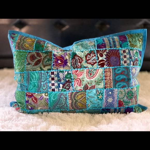 Accents Handmade Embroidery Decorative Pillow Cover Poshmark